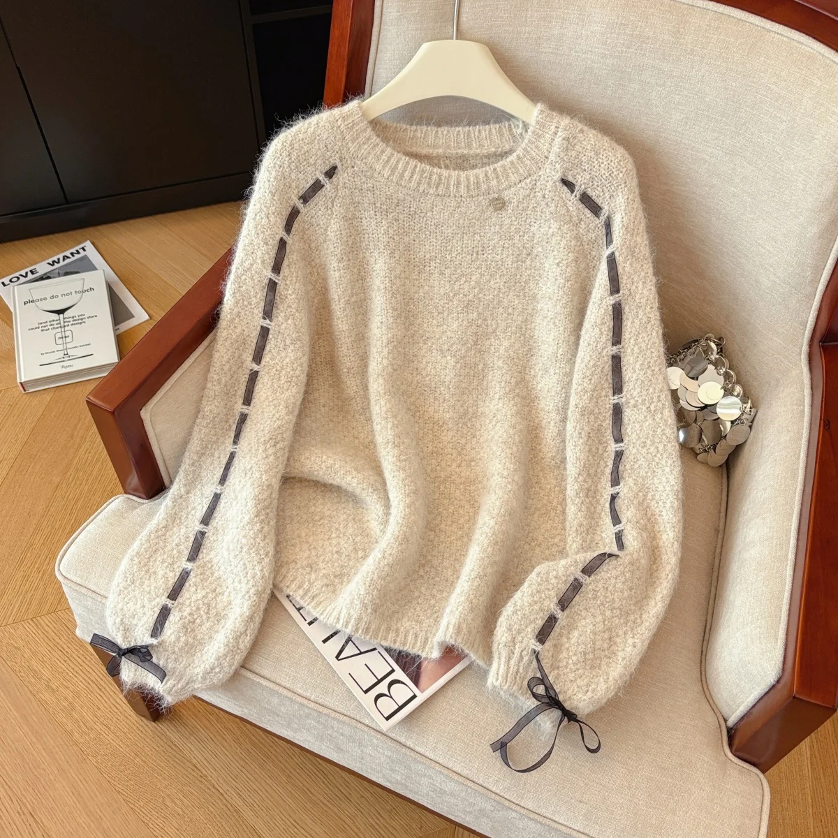 Женский абрикосовый вязаный пуловер, свитер, винтажный джемпер с круглым вырезом в корейском стиле, вязаный кашемировый свитер с длинными рукавами, весенняя одежда 2000-х годов
Женский абрикосовый вязаный пуловер, свитер, винтажный джемпер с круглым вырезом в корейском стиле, вязаный кашемировый свитер с длинными рукавами, весенняя одежда 2000-х годов