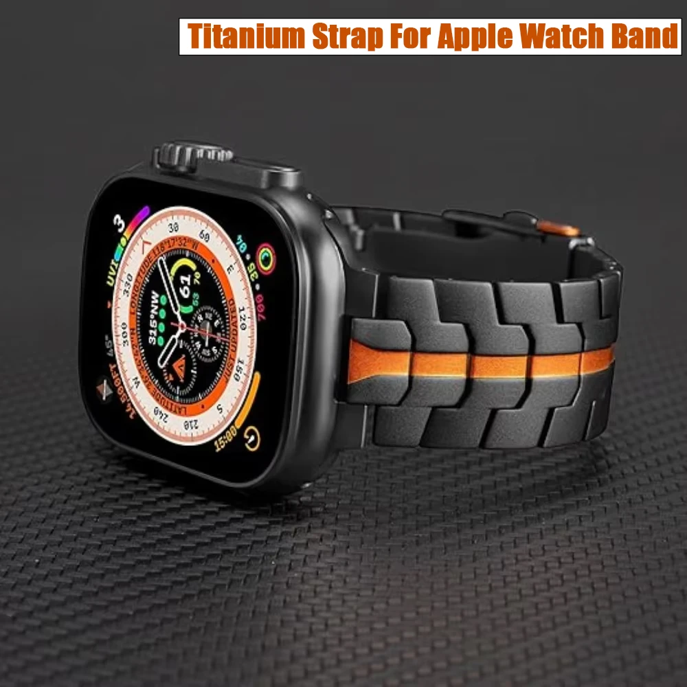 Titanium Strap For Apple Watch Band Ultra 2/1 49mm 45mm 44mm 42mm 46mm Men Band For IWatch 10 9 SE 8 7 6 5 4 Curved End Bracelet
Titanium Strap For Apple Watch Band Ultra 2/1 49mm 45mm 44mm 42mm 46mm Men Band For IWatch 10 9 SE 8 7 6 5 4 Curved End Bracelet