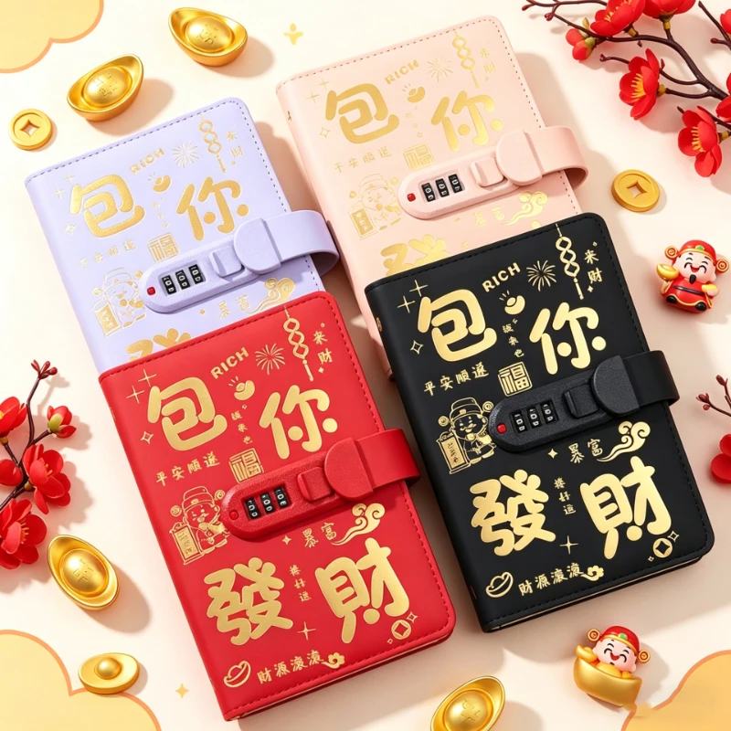 Large-capacity Password Lock Cash Deposit Notebooks Can Store 2W Net Celebrity Banknote Storage Book Chinese Styles Notepad
Large-capacity Password Lock Cash Deposit Notebooks Can Store 2W Net Celebrity Banknote Storage Book Chinese Styles Notepad