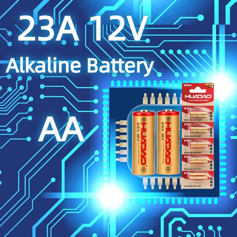 23A 12V Alkaline Battery A23, E23A, GP23A, L1028 -Dry Battery for Doorbell, Remotes, Toys, Garage Openers | Long Lasting
23A 12V Alkaline Battery A23, E23A, GP23A, L1028 -Dry Battery for Doorbell, Remotes, Toys, Garage Openers | Long Lasting