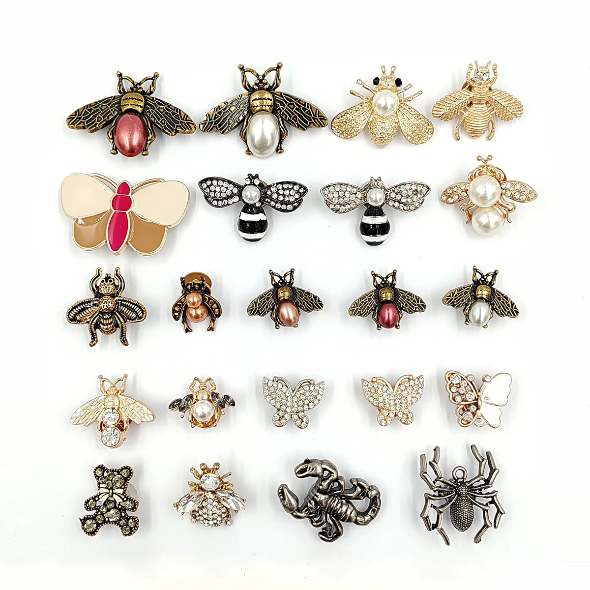 1Pcs Croc Shoe Charms Decoration Pearl Alloy Bee Butterfly Bear DIY Removable Garden Clogs Sandals Acessories Personalized Gifts
1Pcs Croc Shoe Charms Decoration Pearl Alloy Bee Butterfly Bear DIY Removable Garden Clogs Sandals Acessories Personalized Gifts