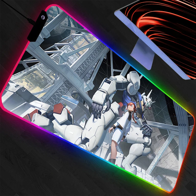 RGB Large Mouse pad GUNDAM pc speed For e-sports players Backlight Laptop Computer Keyboard LED xxl mousepad animation
RGB Large Mouse pad GUNDAM pc speed For e-sports players Backlight Laptop Computer Keyboard LED xxl mousepad animation