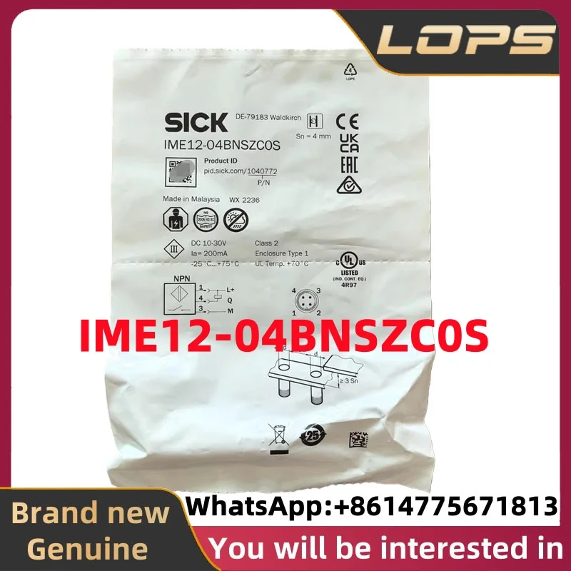 IME12-04BNSZC0S Совершенно новый оригинальный датчик приближения SICK, большое количество на складе, добро пожаловать на консультацию
IME12-04BNSZC0S Совершенно новый оригинальный датчик приближения SICK, большое количество на складе, добро пожаловать на консультацию