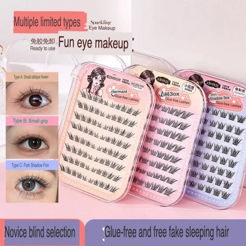 Self-adhesive False Eyelashes Without Glue, Naturally Elongating Single Clusters Of Eyelashes At The Outer Corner Of The Eye
Self-adhesive False Eyelashes Without Glue, Naturally Elongating Single Clusters Of Eyelashes At The Outer Corner Of The Eye
