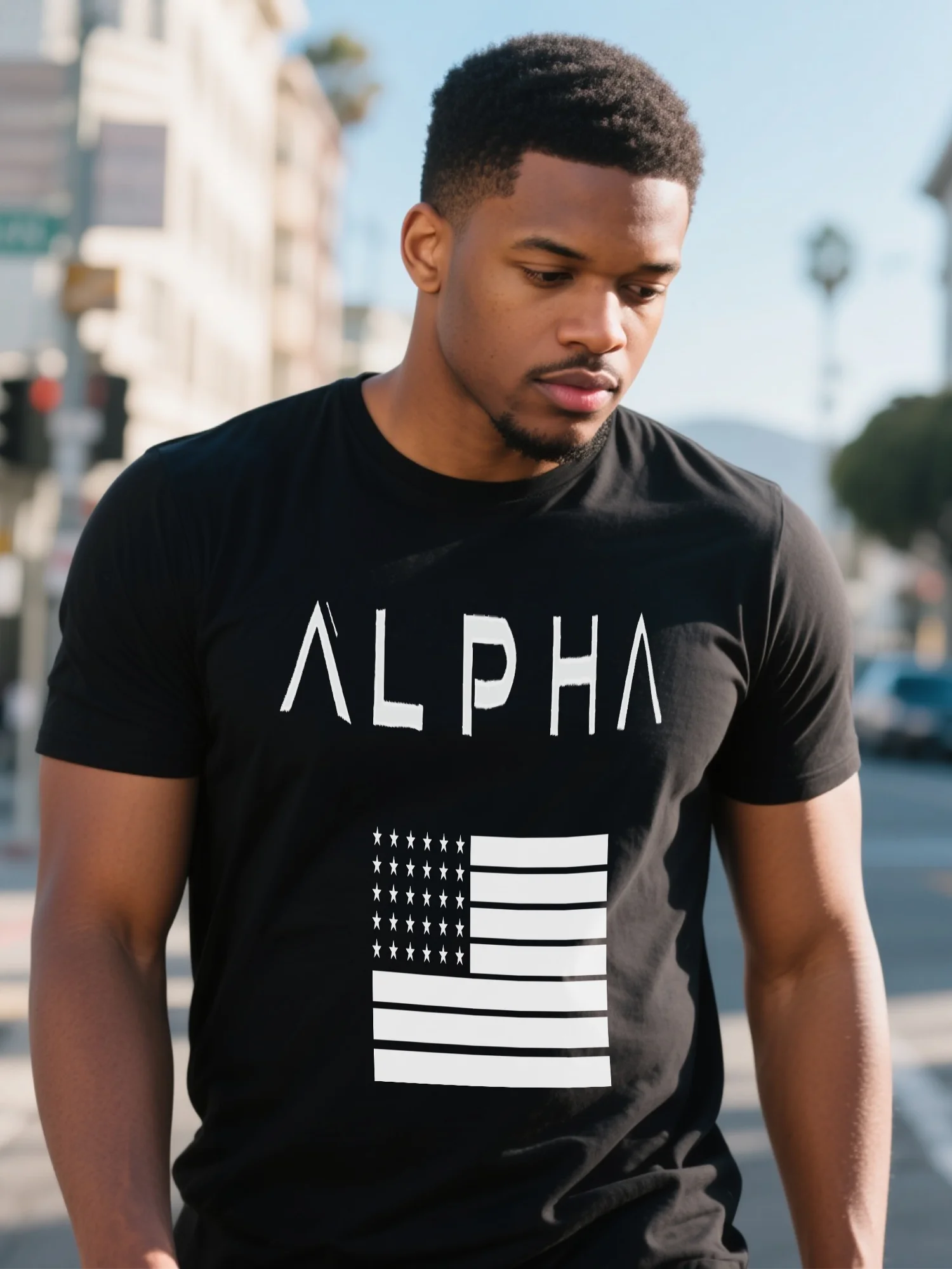 Men's Black Streetwear Tee - High Street Tie-Dye & Neon Print, Soft Cotton Crew Neck, Size Inclusive
Men's Black Streetwear Tee - High Street Tie-Dye & Neon Print, Soft Cotton Crew Neck, Size Inclusive