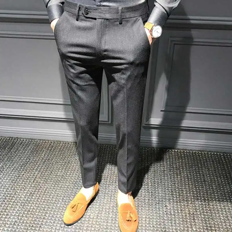 Autumn and Summer Hombre Fashion Waffle Business Casual Suit Pants for Men Clothing 2023 Slim Fit Formal Wear Trousers W27
Autumn and Summer Hombre Fashion Waffle Business Casual Suit Pants for Men Clothing 2023 Slim Fit Formal Wear Trousers W27