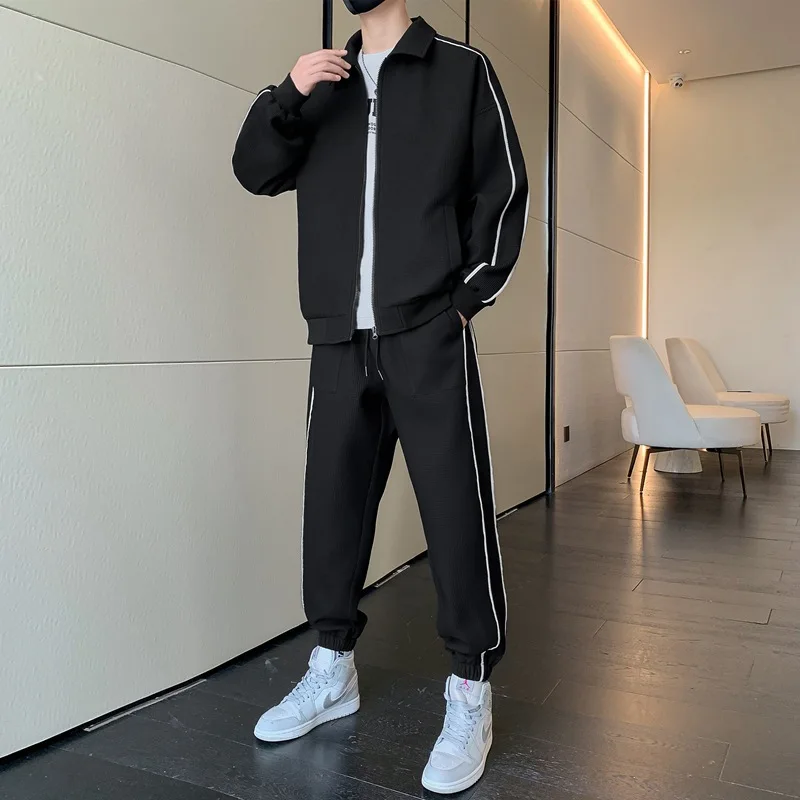 GIOIOMen's Casual Sports Suit,2025Spring New Loose Waffle Loose Color Block Two-Piece Set,Top+Trousers
GIOIOMen's Casual Sports Suit,2025Spring New Loose Waffle Loose Color Block Two-Piece Set,Top+Trousers