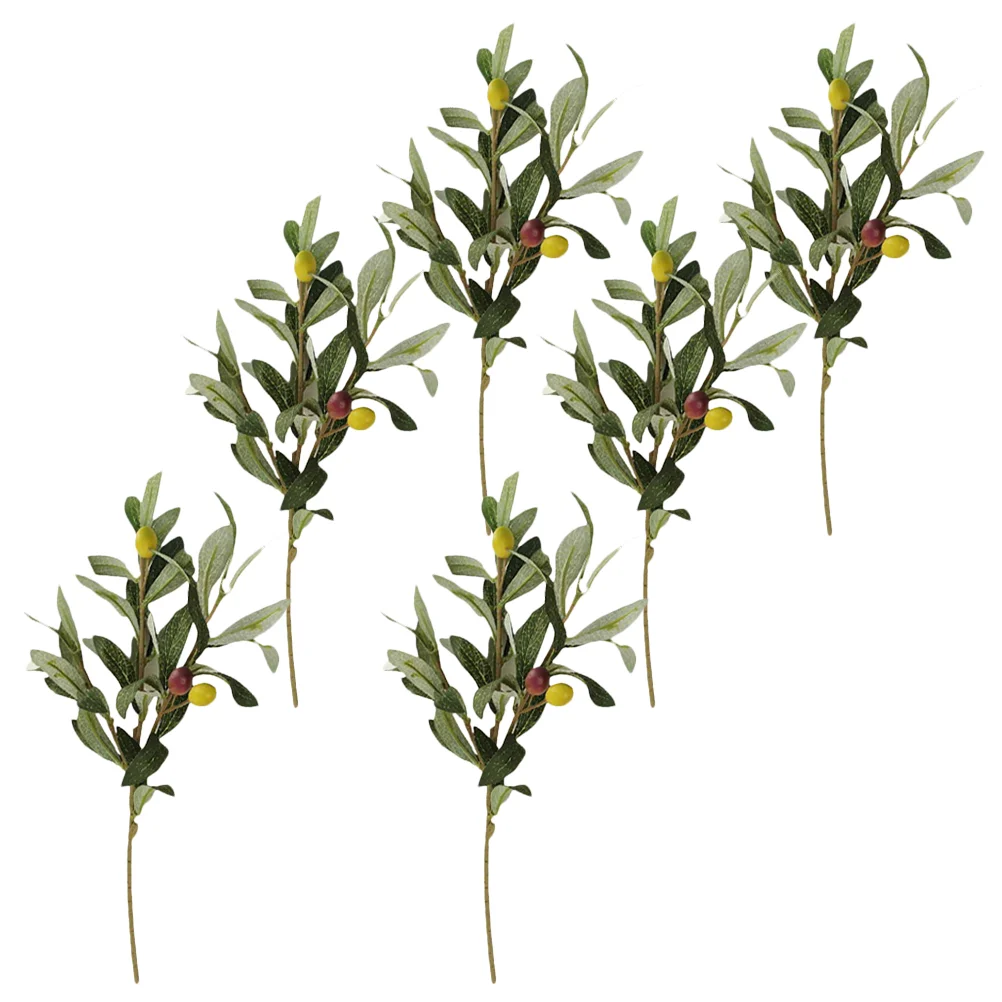6 Pcs Artificial Olive Branch Fake Plants Green Decor Tree Branches Plastic Stems
6 Pcs Artificial Olive Branch Fake Plants Green Decor Tree Branches Plastic Stems