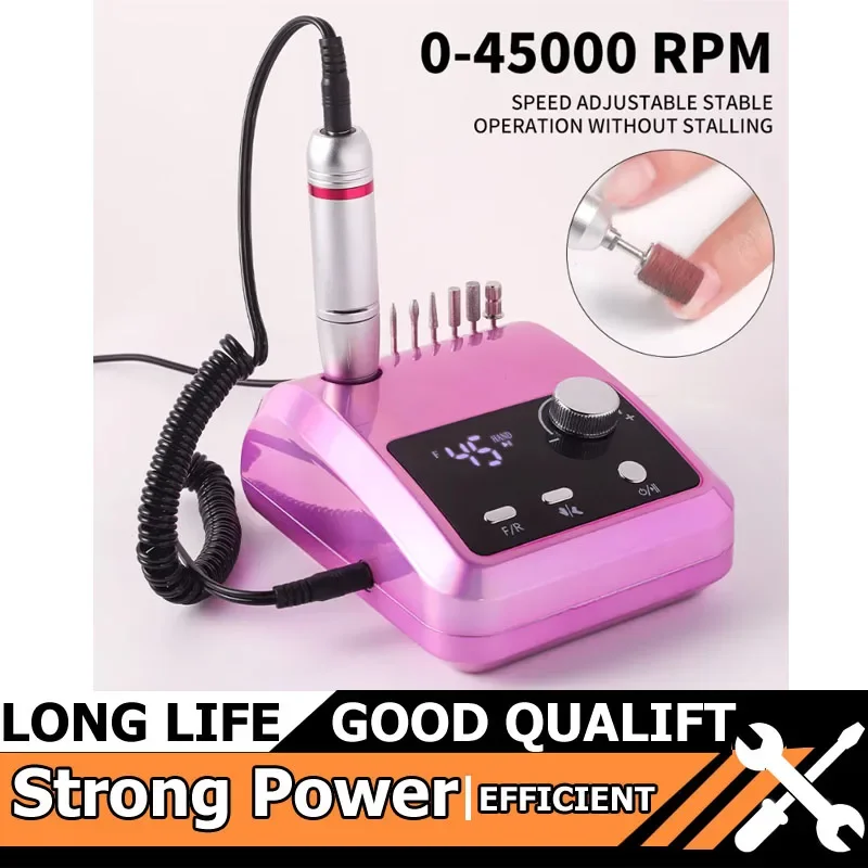 Горячая 45000 об/мин салонная дрель для ногтей, фрезы, профессиональная электрическая шлифовальная машина для ногтей, пилка для гель-полировки ногтей для домашнего маникюра
Горячая 45000 об/мин салонная дрель для ногтей, фрезы, профессиональная электрическая шлифовальная машина для ногтей, пилка для гель-полировки ногтей для домашнего маникюра