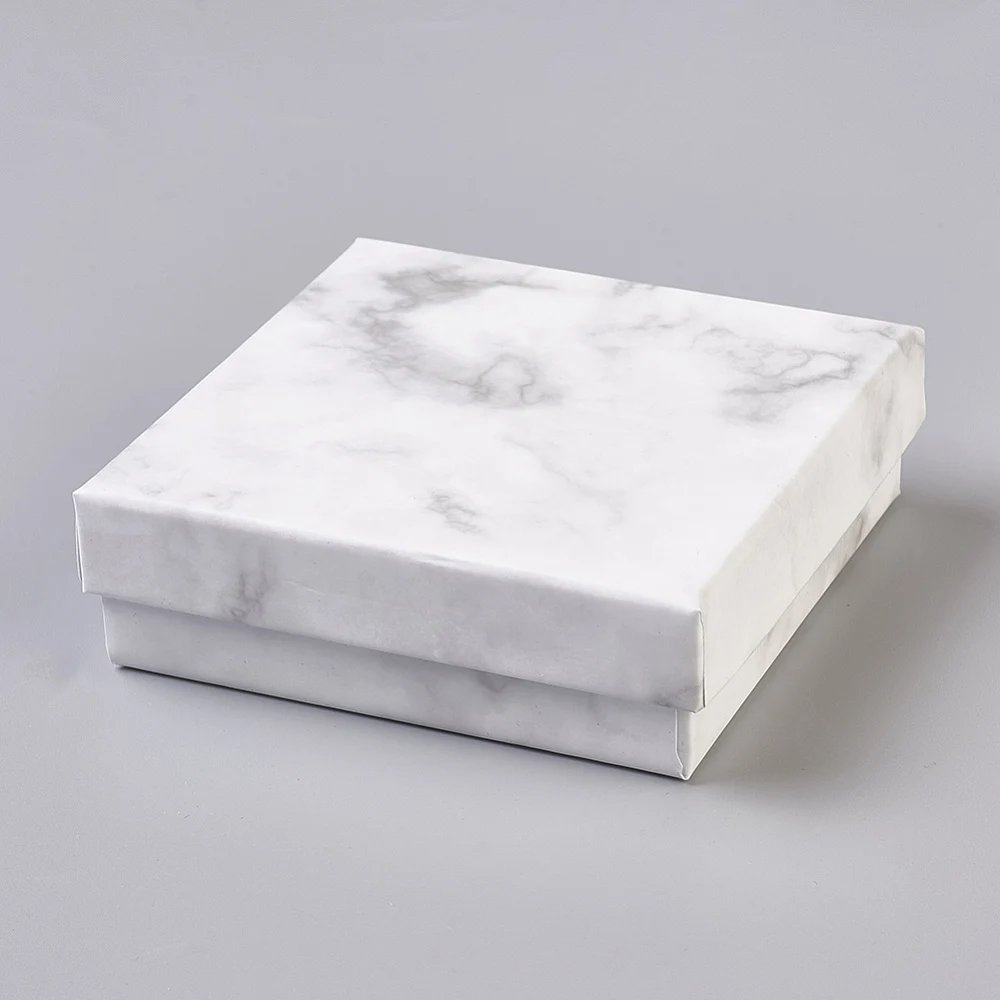 18pcs White Square Paper Cardboard Jewelry Boxes with Black Sponge Mat, 9.1x9.1x2.9cm for Ring Earring Display & Gift Storage
18pcs White Square Paper Cardboard Jewelry Boxes with Black Sponge Mat, 9.1x9.1x2.9cm for Ring Earring Display & Gift Storage