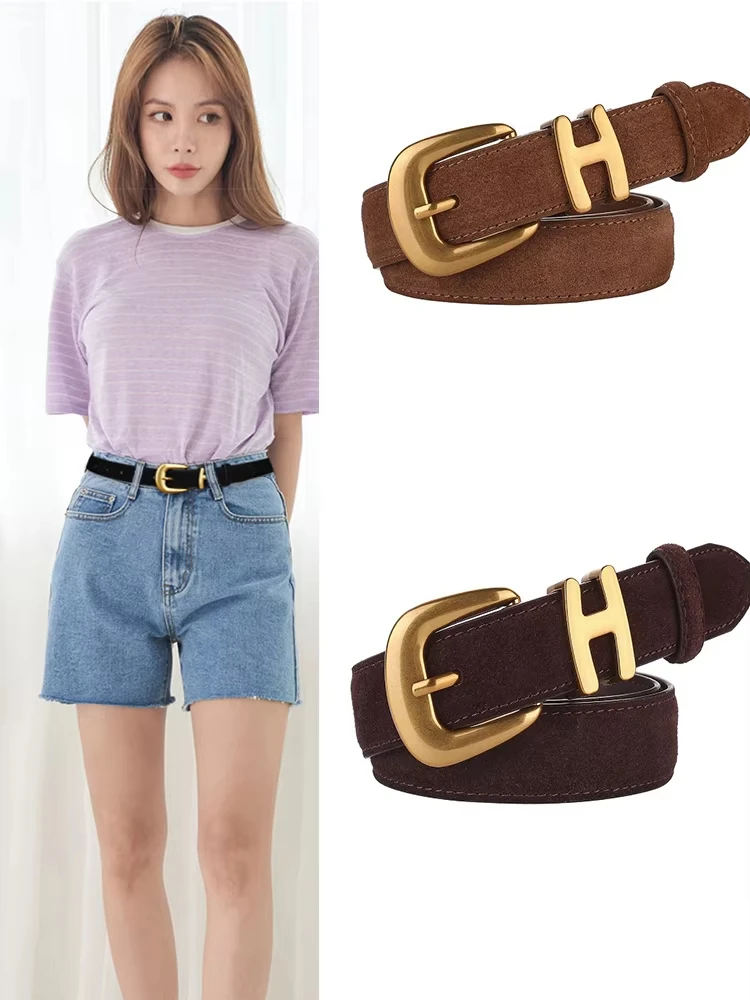 Luxury Genuine Leather Belt Retro Golden Clasp Adjustable Decoration for High-Waisted Pants & Office Outfits
Luxury Genuine Leather Belt Retro Golden Clasp Adjustable Decoration for High-Waisted Pants & Office Outfits