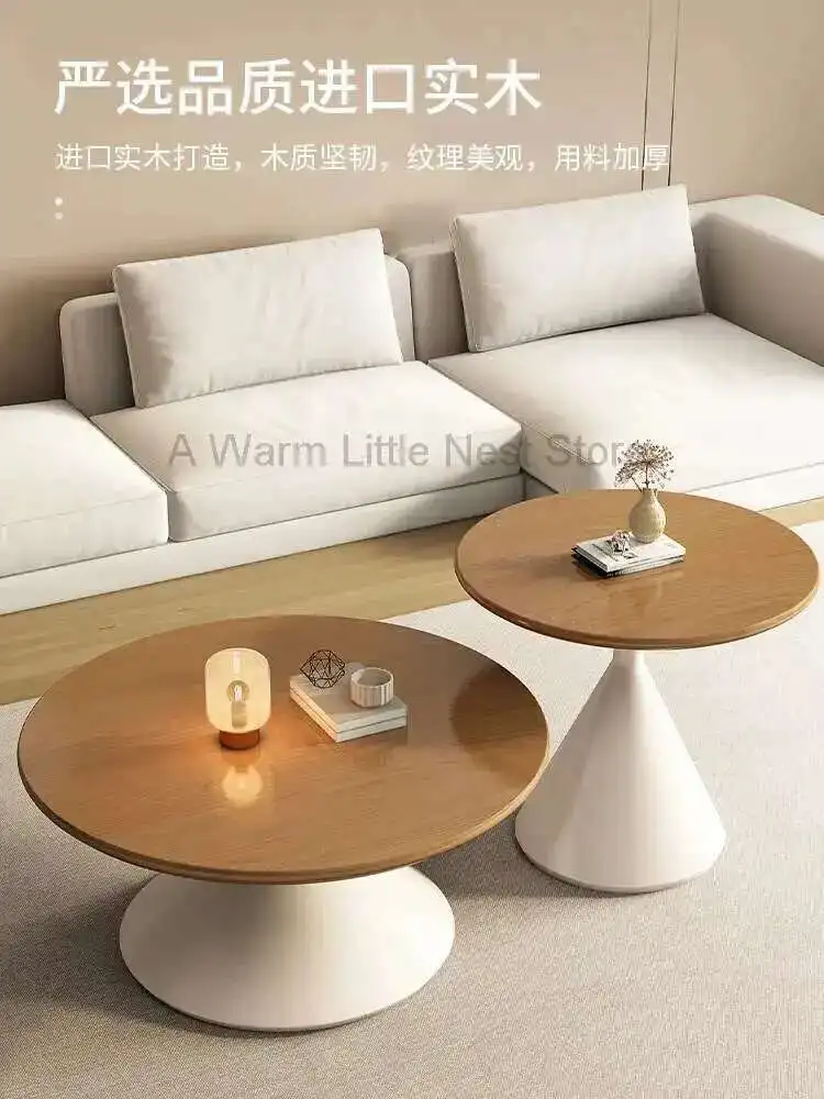 Cream Style Coffee Table, Solid Wood Living Room Home Simple Modern New Round Small Table, Coffee Table, Reception Table
Cream Style Coffee Table, Solid Wood Living Room Home Simple Modern New Round Small Table, Coffee Table, Reception Table