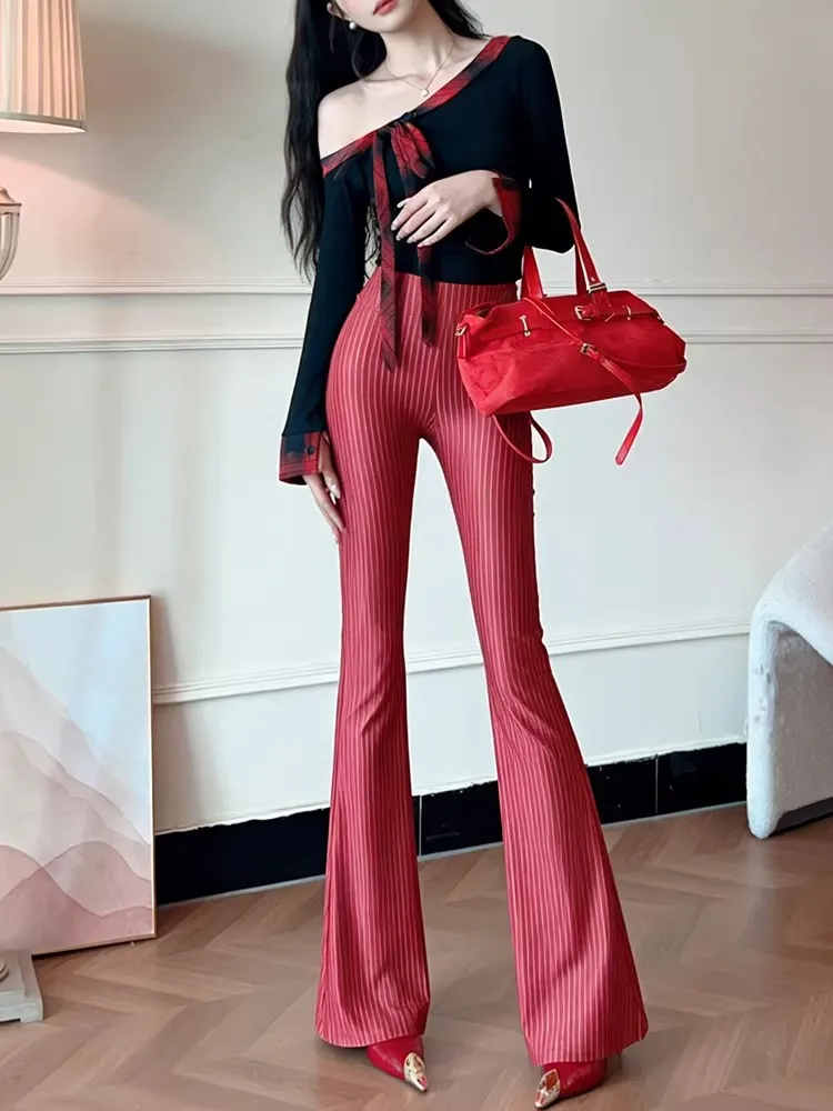 Women's Pants 2026 New Spring Summer Thin Flared Pant Fashion Y2k High Waist Slimming Trendy Printed Slacks Stretch Trousers
Women's Pants 2026 New Spring Summer Thin Flared Pant Fashion Y2k High Waist Slimming Trendy Printed Slacks Stretch Trousers