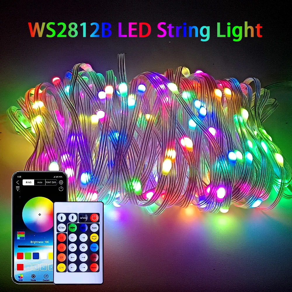 Сказочные гирлянды, полосы USB LED, умное приложение RGBIC WS2812B, 5 В, водонепроницаемое, с 24 клавишами, дистанционное управление музыкой Bluetooth, 5/10/15/20 м
Сказочные гирлянды, полосы USB LED, умное приложение RGBIC WS2812B, 5 В, водонепроницаемое, с 24 клавишами, дистанционное управление музыкой Bluetooth, 5/10/15/20 м