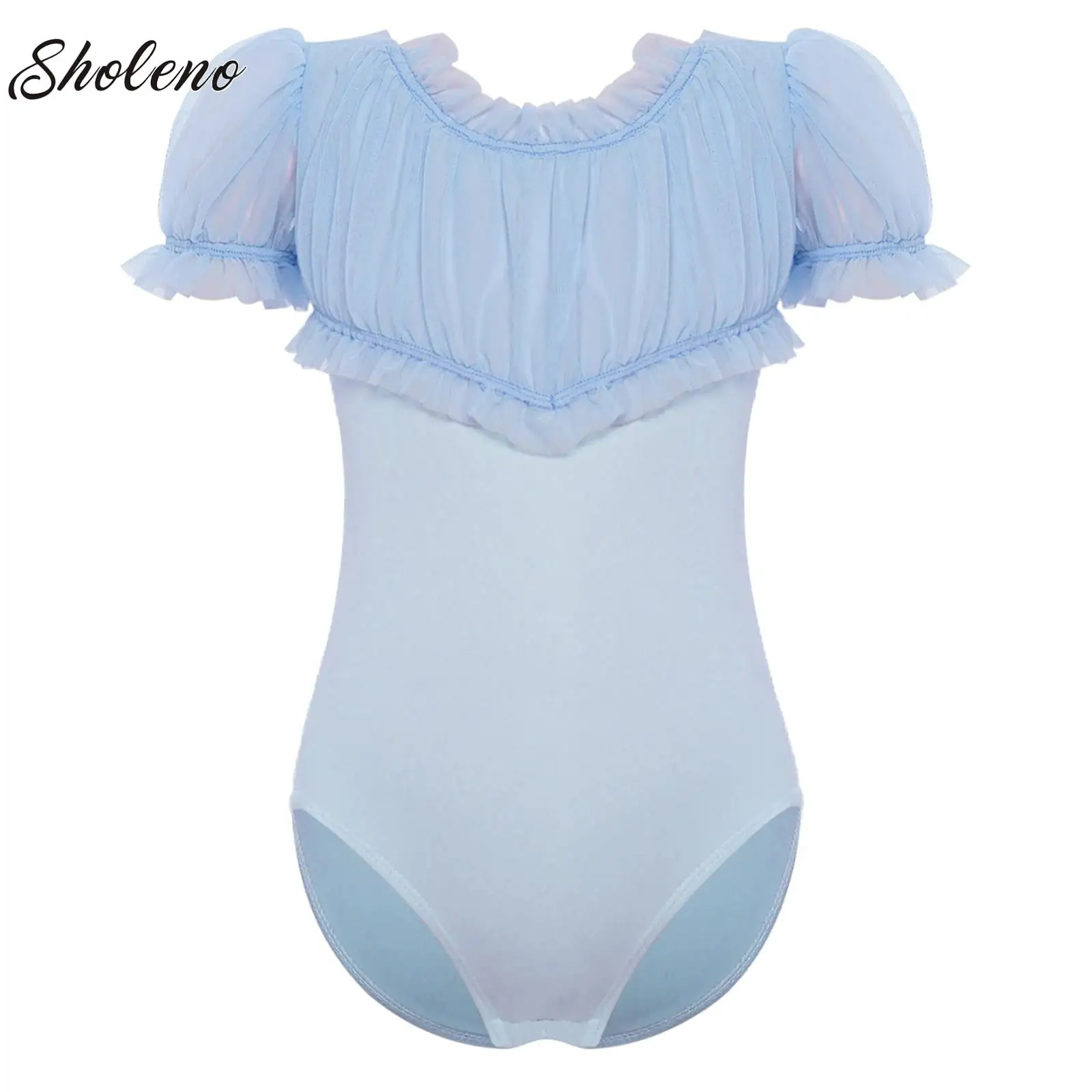 Kids Girls Rhythmic Gymnastics Jersey Ballet Leotard Unitard Ruched Mesh Workout Bodysuit Figure Skating Performance Clothes
Kids Girls Rhythmic Gymnastics Jersey Ballet Leotard Unitard Ruched Mesh Workout Bodysuit Figure Skating Performance Clothes