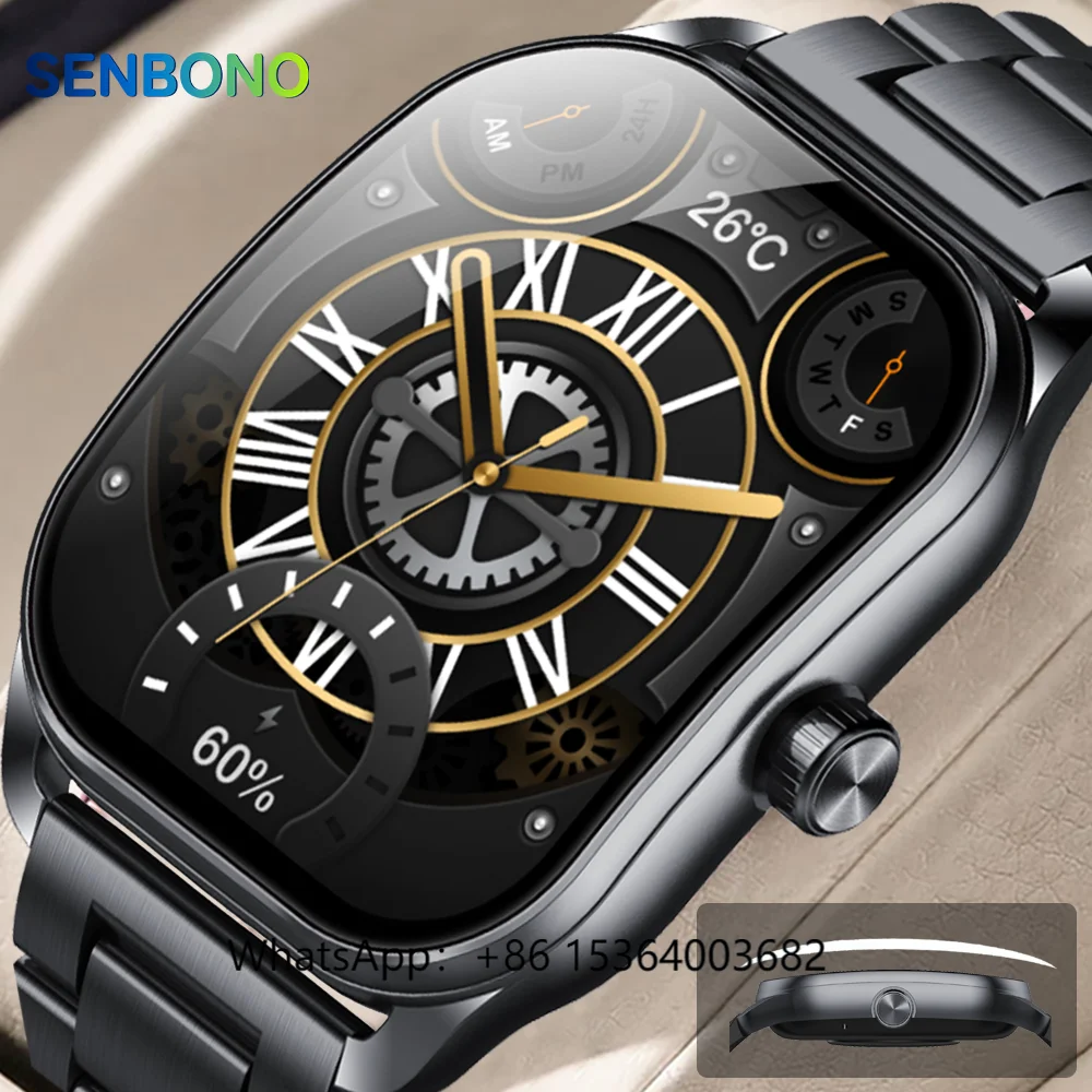 TJXL-SENBONO JX629 Big Screen Smart Watch 2.01inch 300mAh Large Battery BT Call Sport Watch Fitness Tracker Women Smartwatch Men
TJXL-SENBONO JX629 Big Screen Smart Watch 2.01inch 300mAh Large Battery BT Call Sport Watch Fitness Tracker Women Smartwatch Men