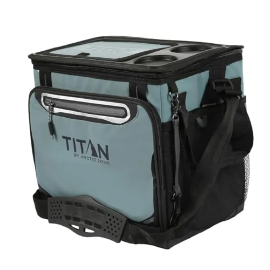 Titan Arctic Zone - Insulated Leak-Proof Collapsible Cooler Bag Holds 40 Cans Teal Blue
Titan Arctic Zone - Insulated Leak-Proof Collapsible Cooler Bag Holds 40 Cans Teal Blue