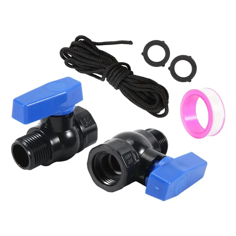 Premium-Rain Barrel Spigot Kit 2Pack 3/4Inch GHT Garden Hose Shut Off Valve With Bulkhead Fitting Garden Hose Thread Ball Valve
Premium-Rain Barrel Spigot Kit 2Pack 3/4Inch GHT Garden Hose Shut Off Valve With Bulkhead Fitting Garden Hose Thread Ball Valve