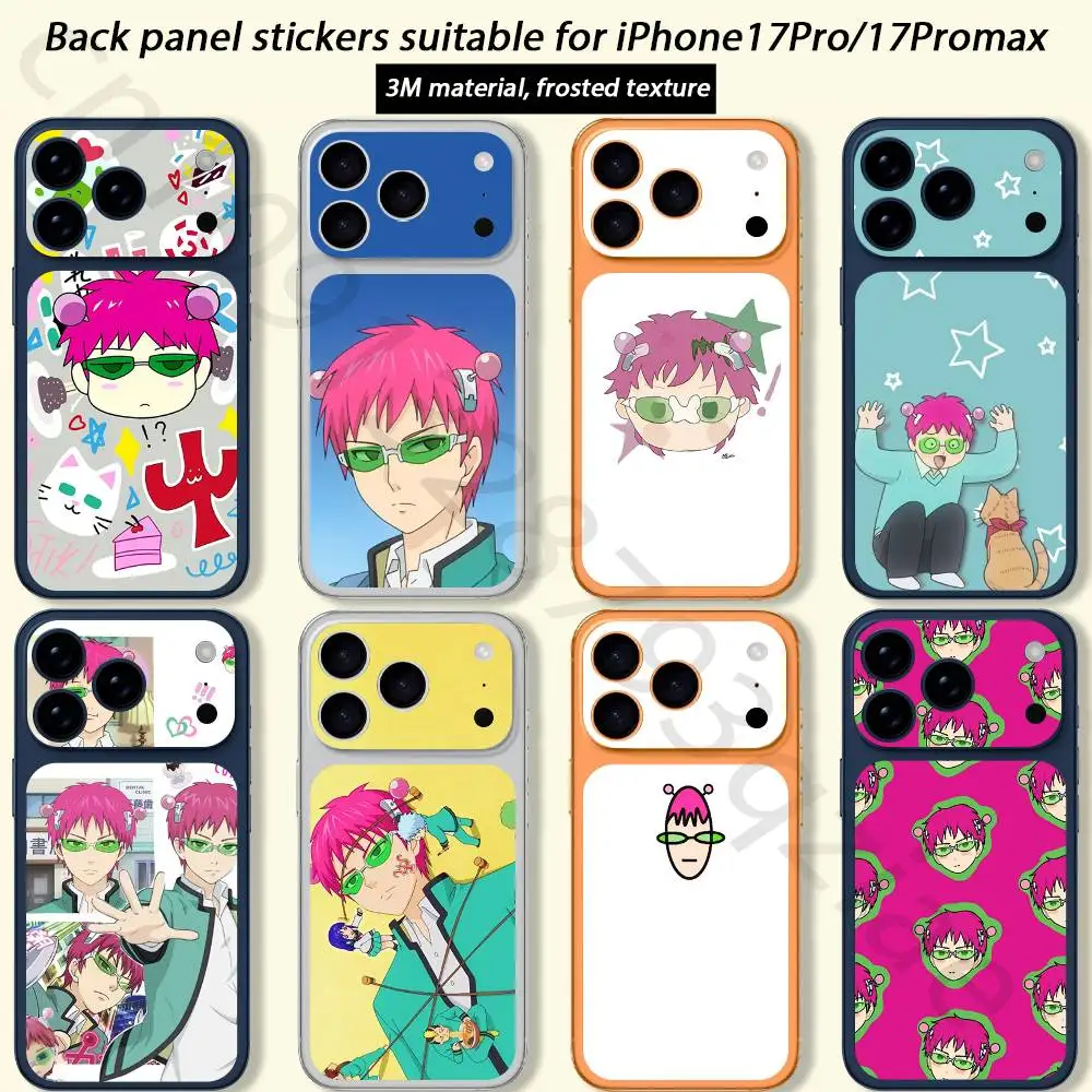 S-Saiki K Japanese For iPhone 17 pro Max /17 pro Full Cover Decal Skin Wrap 3D Colorful Rear Protective Sticker Film
S-Saiki K Japanese For iPhone 17 pro Max /17 pro Full Cover Decal Skin Wrap 3D Colorful Rear Protective Sticker Film