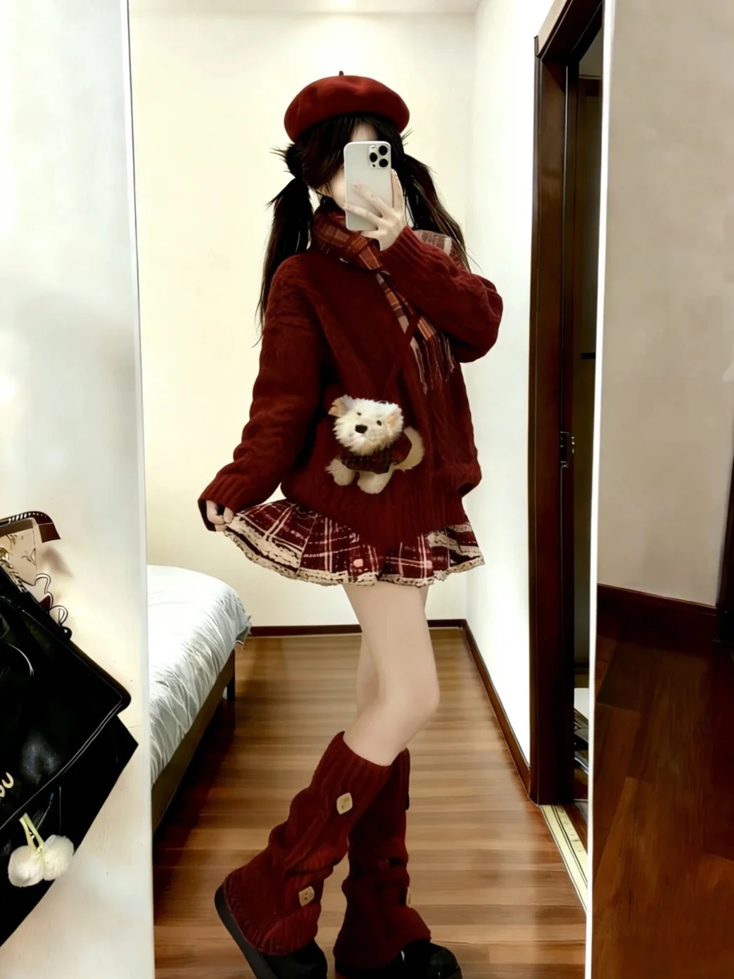 Красный вязаный свитер с косичками и юбка-карандаш, комплект из двух предметов для женщин, модный зимний наряд для невысоких, повседневный, во французском стиле
Красный вязаный свитер с косичками и юбка-карандаш, комплект из двух предметов для женщин, модный зимний наряд для невысоких, повседневный, во французском стиле