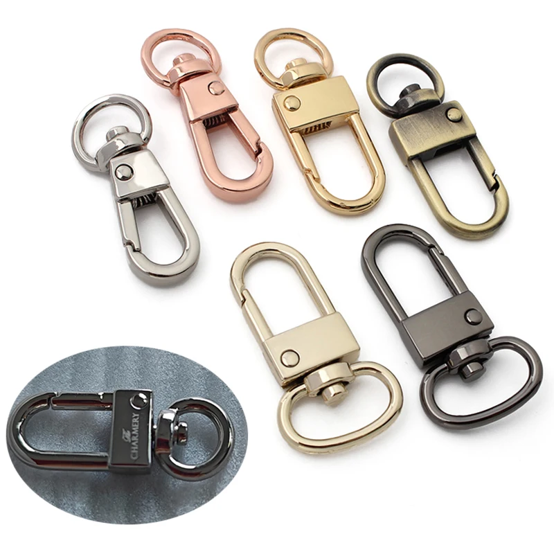 50PCS Rotatable Carabiner Hook with Customize Laser Printed Logo For Bag Strap Keychain DIY Hardware Accessories
50PCS Rotatable Carabiner Hook with Customize Laser Printed Logo For Bag Strap Keychain DIY Hardware Accessories