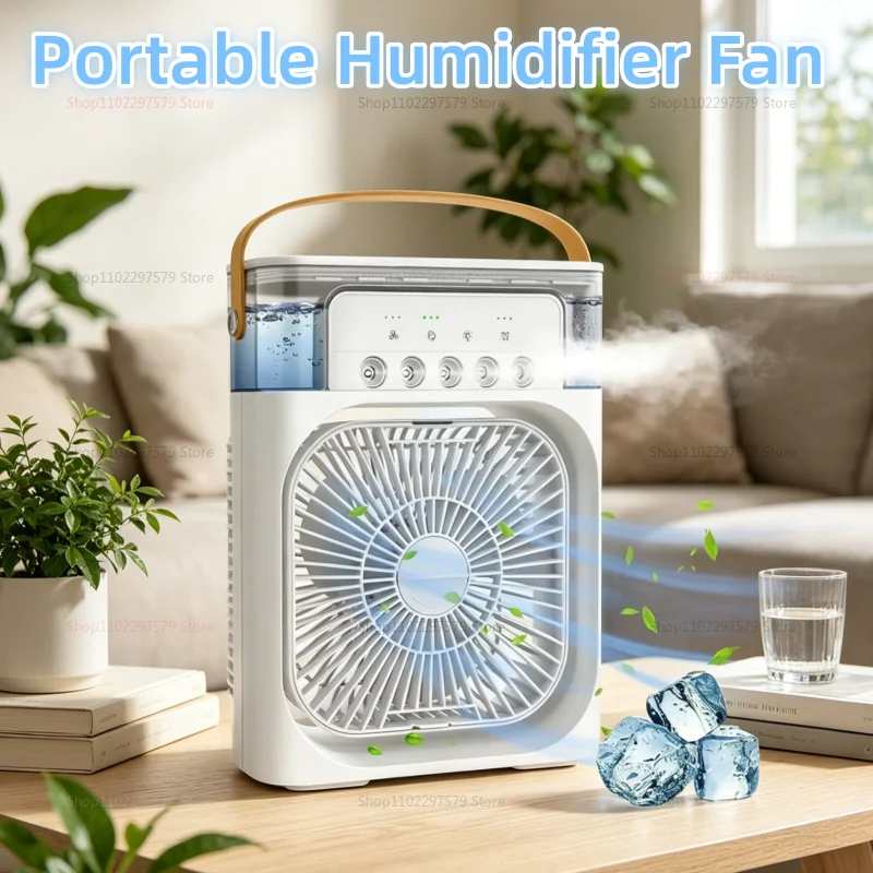 Summer 3-in-1 Portable Fan Air Conditioner Cooler Humidifier LED Night Light Personal Office Home Portable Air Cooler Fan
Summer 3-in-1 Portable Fan Air Conditioner Cooler Humidifier LED Night Light Personal Office Home Portable Air Cooler Fan