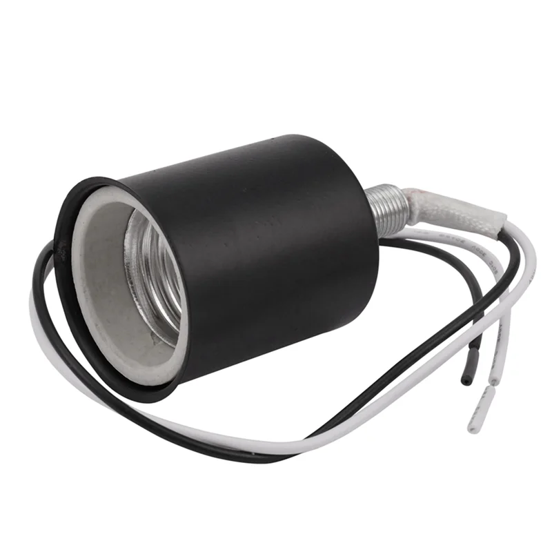 ABUP-8X E27 Screw Base Round LED Light Bulb Lamp Socket Holder Adapter Metal Lamp Holder With Wire Black
ABUP-8X E27 Screw Base Round LED Light Bulb Lamp Socket Holder Adapter Metal Lamp Holder With Wire Black