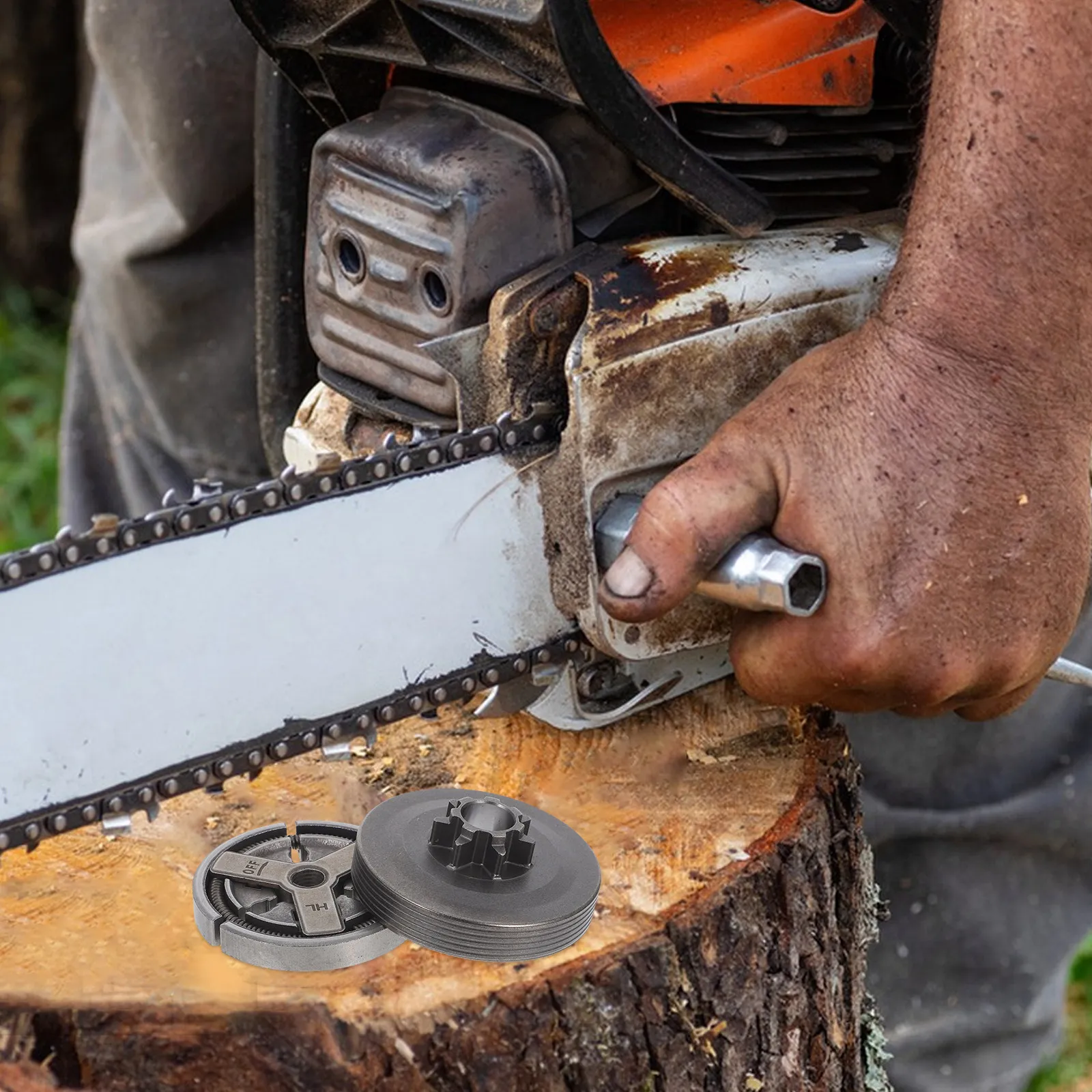 Комплект из 52 деталей для ремонта и обслуживания китайских бензопил: усиленный барабан сцепления, шестерня, подшипник в сборе
Комплект из 52 деталей для ремонта и обслуживания китайских бензопил: усиленный барабан сцепления, шестерня, подшипник в сборе