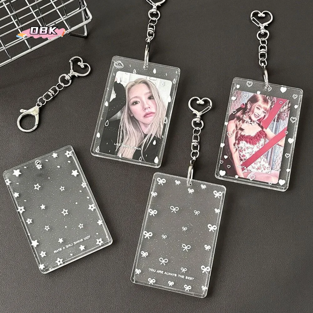Transparent Acrylic Photocard Holder with Keychain Protetion Cover Photo Card Case Ins Simplicity
Transparent Acrylic Photocard Holder with Keychain Protetion Cover Photo Card Case Ins Simplicity