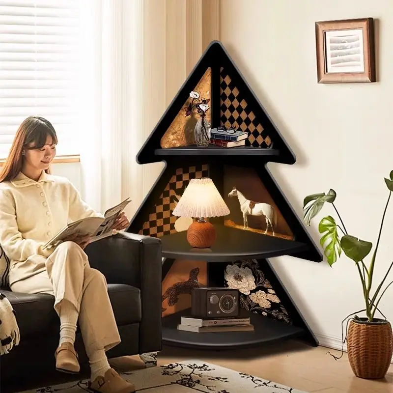 Living Room Corner Cabinet Shelf Retro Floor Ornament Decoration Bedroom Bedside Triangular Storage Cabinet Corner Organizer
Living Room Corner Cabinet Shelf Retro Floor Ornament Decoration Bedroom Bedside Triangular Storage Cabinet Corner Organizer
