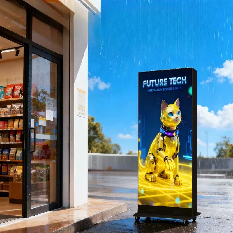 LED folding poster screen outdoor high definition full color vertical led poster screen movable splicing led display
LED folding poster screen outdoor high definition full color vertical led poster screen movable splicing led display