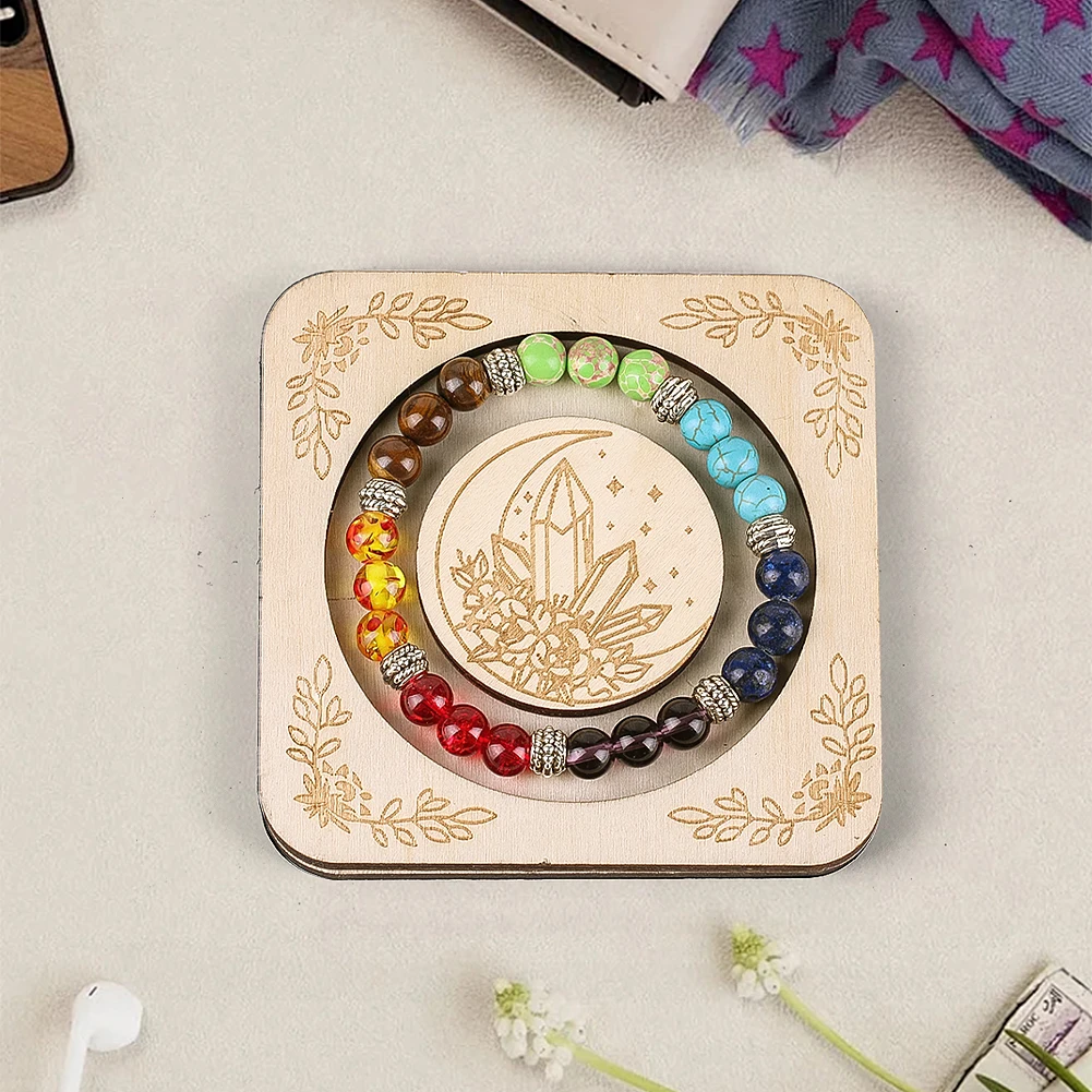 1PC Natural Wooden Bracelet Display Tray Strings Bracelet Jewelry Display Stand Creative Home Decoration Wooden Ornaments
1PC Natural Wooden Bracelet Display Tray Strings Bracelet Jewelry Display Stand Creative Home Decoration Wooden Ornaments