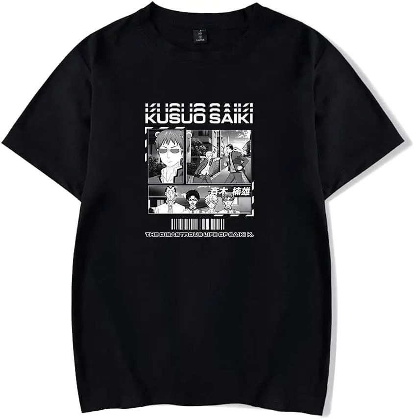 New Anime The Disastrous Life of Saiki K T-Shirt Merch Casual Short Sleeved T Shirt Unisex Tee
New Anime The Disastrous Life of Saiki K T-Shirt Merch Casual Short Sleeved T Shirt Unisex Tee
