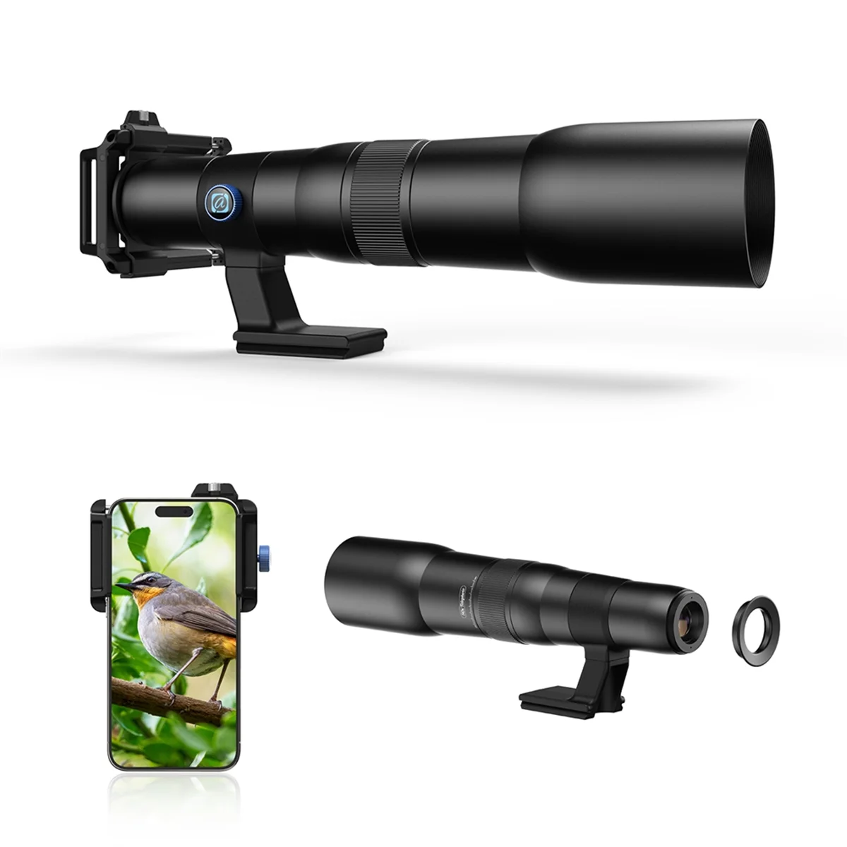 ARY-fAPL-T50X Phone Telephoto Lens HD Internal Focus with Tripod 50X Telephoto Lens for Concert Bird Watching Telephoto
ARY-fAPL-T50X Phone Telephoto Lens HD Internal Focus with Tripod 50X Telephoto Lens for Concert Bird Watching Telephoto