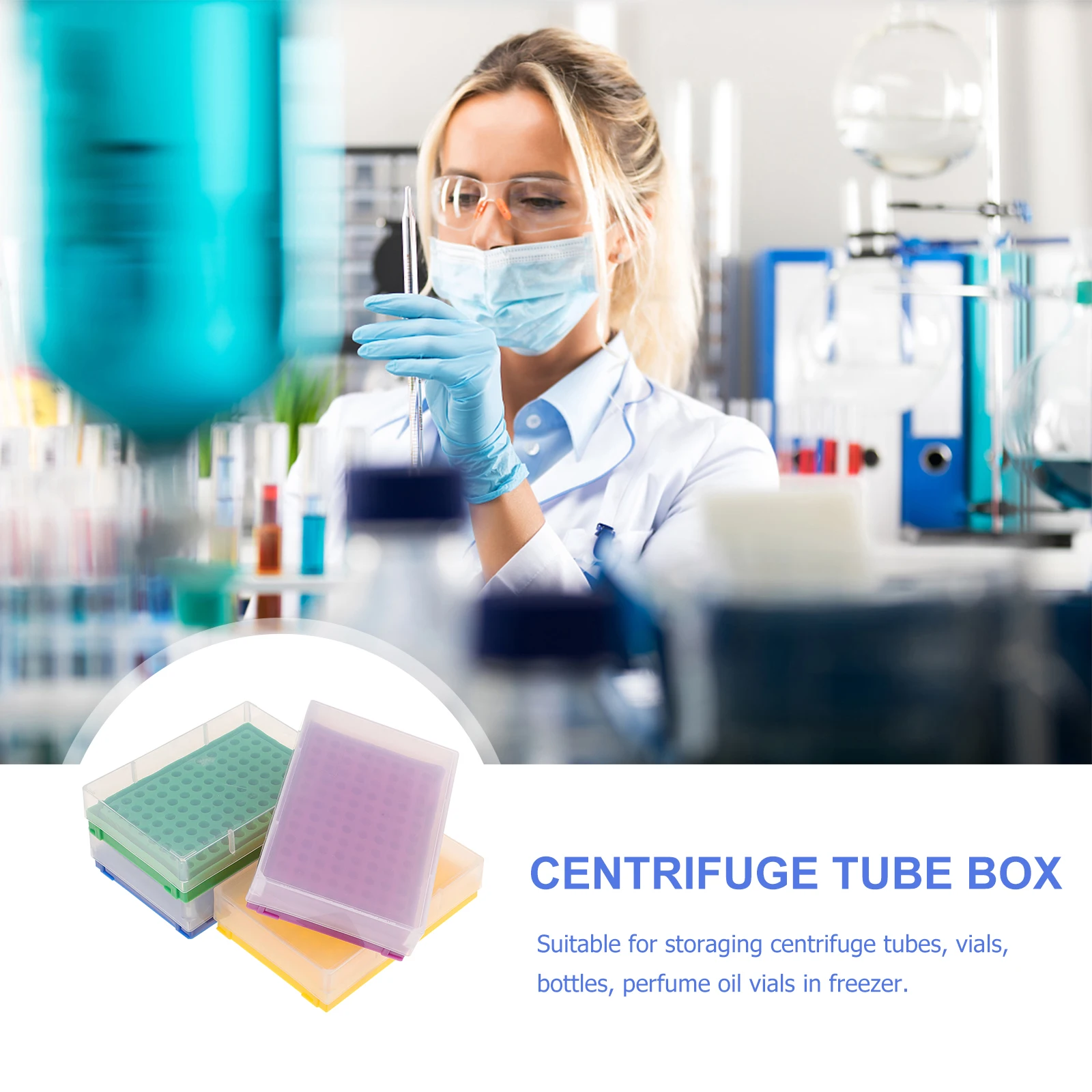 4pcs Tube Box Plastic Tube Storage Rack Freezer Sturdy PP Lightweight High Temperature Resistant Microcentrifuge
4pcs Tube Box Plastic Tube Storage Rack Freezer Sturdy PP Lightweight High Temperature Resistant Microcentrifuge