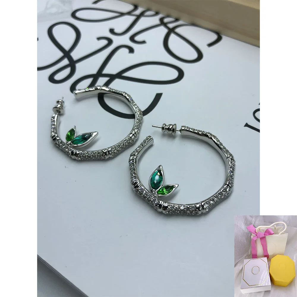 New Fashion Dellium Green Bamboo Large Circle Earrings Versatile Romantic Holiday Party Gift
New Fashion Dellium Green Bamboo Large Circle Earrings Versatile Romantic Holiday Party Gift