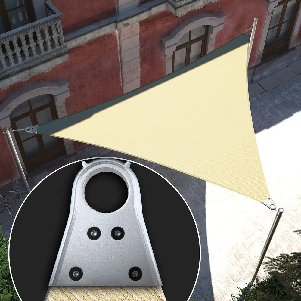 28 x 28 x 28 Beige Triangle Super Ring Sun Shade Sail Canopy RSAWTN, Heavy Duty Durable Structure, Reinforced Corners amp Edges
28 x 28 x 28 Beige Triangle Super Ring Sun Shade Sail Canopy RSAWTN, Heavy Duty Durable Structure, Reinforced Corners amp Edges
