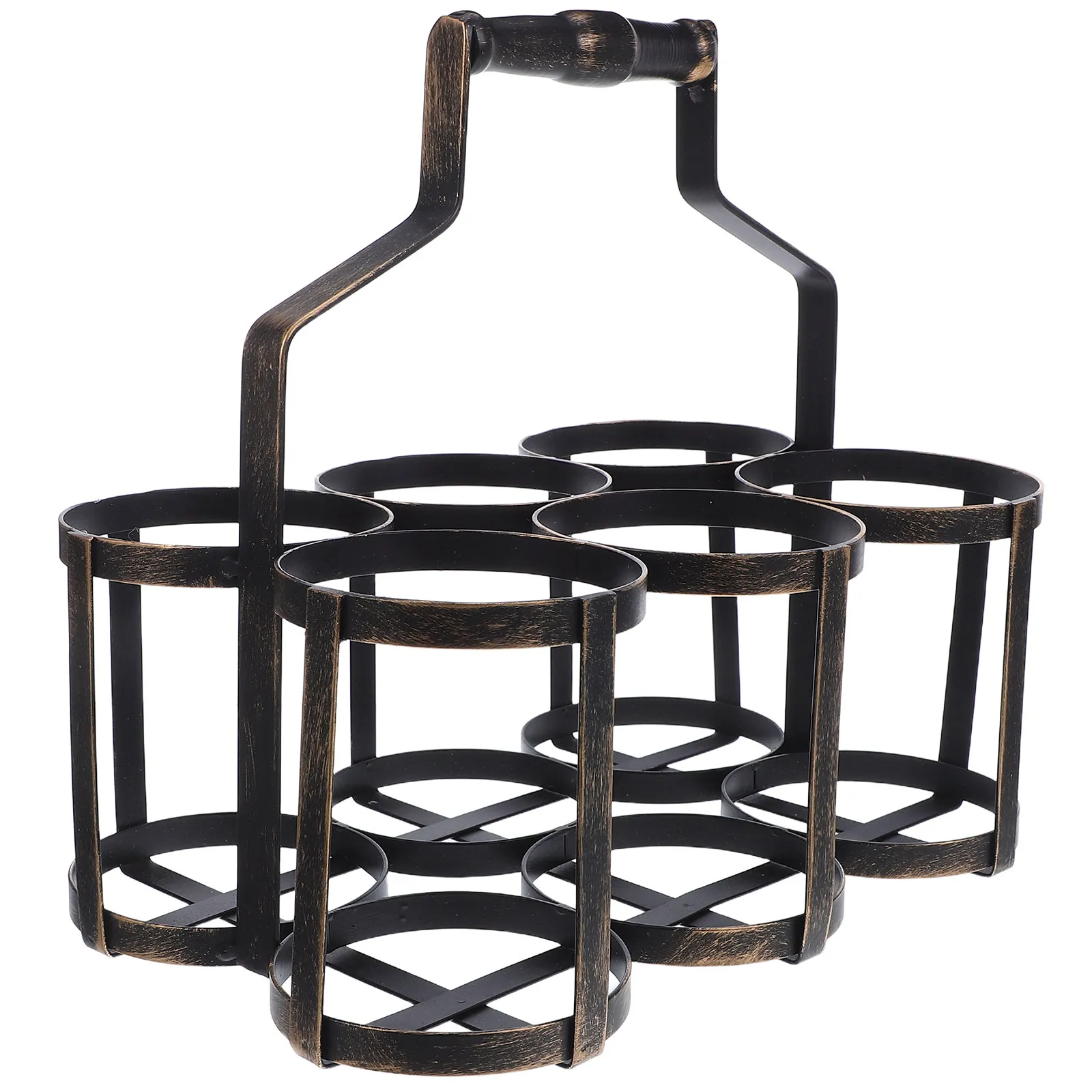 6 Bottle Vintage Iron Wine Basket Farmhouse Decorative Picnic Carrier Rack with Handle for Beer Drinks Storage
6 Bottle Vintage Iron Wine Basket Farmhouse Decorative Picnic Carrier Rack with Handle for Beer Drinks Storage