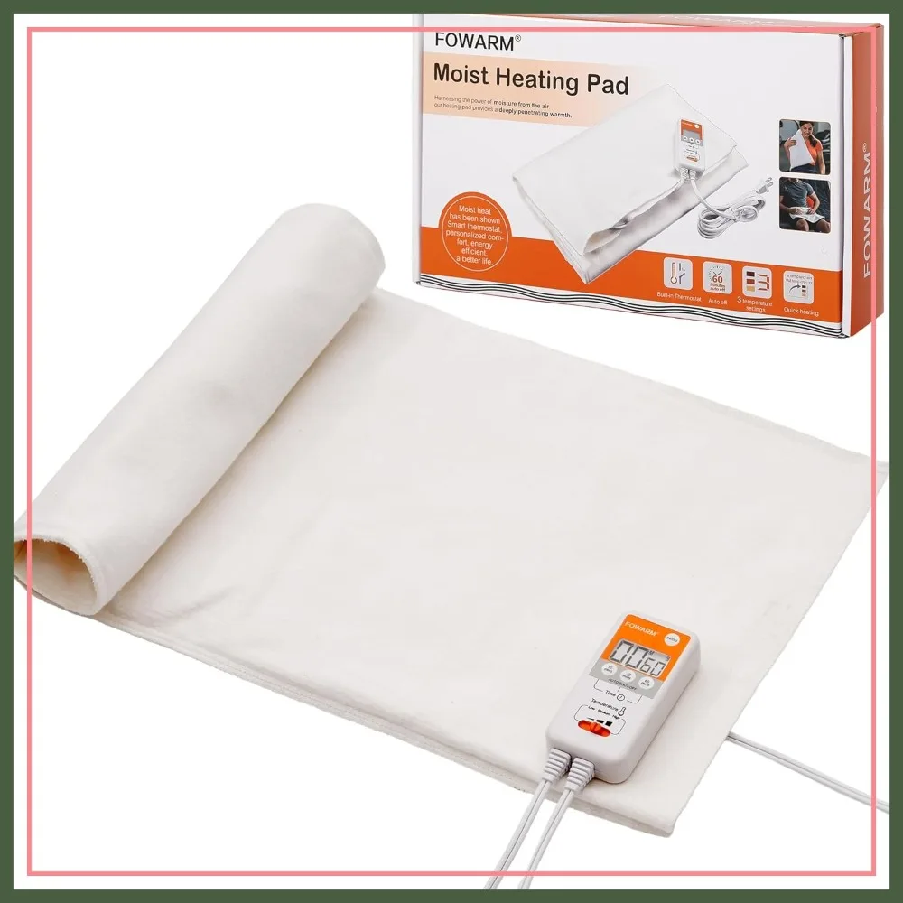 Moist Heat Heating Pad for Back Neck Shoulder & Period Cramps, Weighted Electric Pad for Deep Pain Relief, Auto Shut Off, Washable Cover, 11.8x26in
Moist Heat Heating Pad for Back Neck Shoulder & Period Cramps, Weighted Electric Pad for Deep Pain Relief, Auto Shut Off, Washable Cover, 11.8x26in