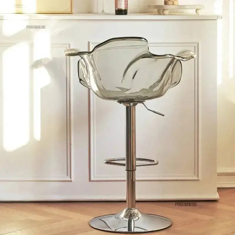 Modern Acrylic Bar Stools Light Luxury Transparent Liftable High Chairs Designer Backrest Bar Chair Kitchen High Foot Bar Stools
Modern Acrylic Bar Stools Light Luxury Transparent Liftable High Chairs Designer Backrest Bar Chair Kitchen High Foot Bar Stools