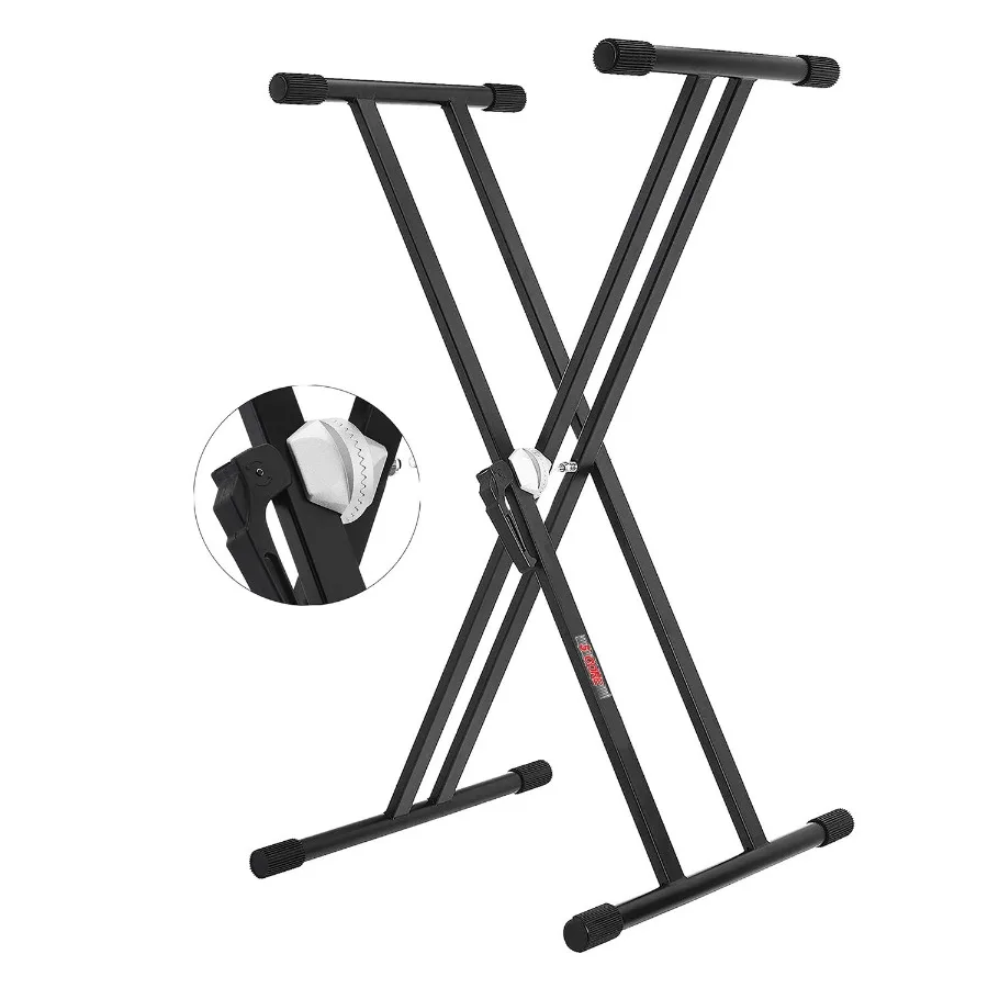 5 CORE Piano Keyboard Stand Double X Style Heavy Duty Adjustable Digital Electric Piano Riser Durable Sturdy Music Synthesizer
5 CORE Piano Keyboard Stand Double X Style Heavy Duty Adjustable Digital Electric Piano Riser Durable Sturdy Music Synthesizer
