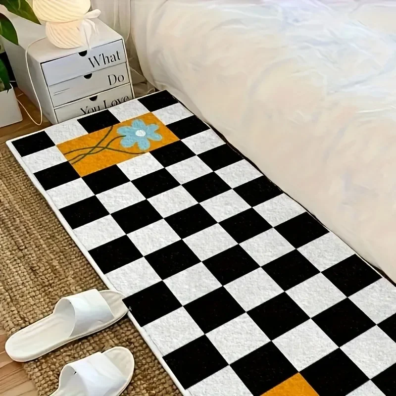Black and White Plaid Living Room Carpet Children's Room Decor Minimalist Bedroom Soft Non-Slip Cushion Home Decor Foot Mat
Black and White Plaid Living Room Carpet Children's Room Decor Minimalist Bedroom Soft Non-Slip Cushion Home Decor Foot Mat