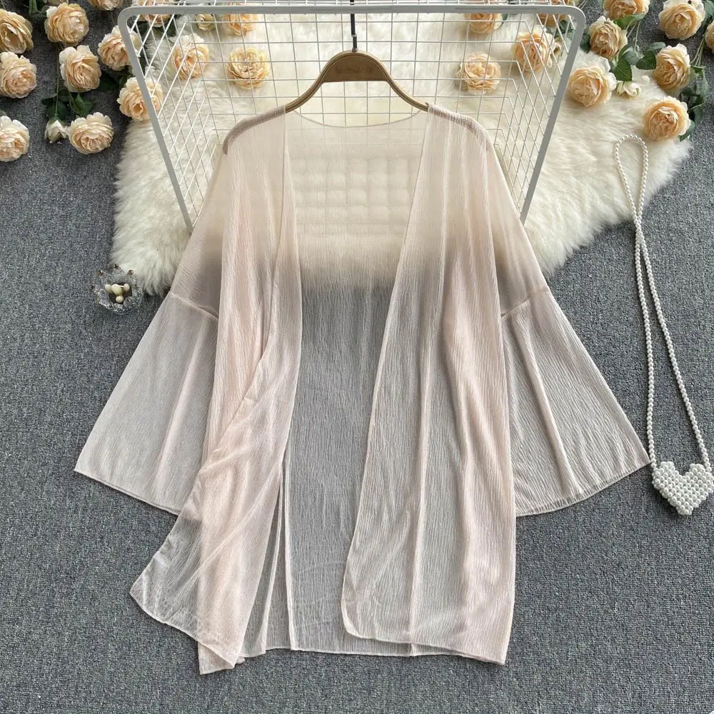 2024 Spring/Summer Leisure Loose Women's New Cardigan Long Sleeved Thin Coat Shirt Summer Women's Sunscreen Clothing E282
2024 Spring/Summer Leisure Loose Women's New Cardigan Long Sleeved Thin Coat Shirt Summer Women's Sunscreen Clothing E282