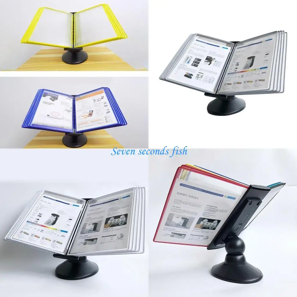 L74B Desk Reference Organizers with Storage Base 10 Easy-Loading Display Pocket 
L74B Desk Reference Organizers with Storage Base 10 Easy-Loading Display Pocket