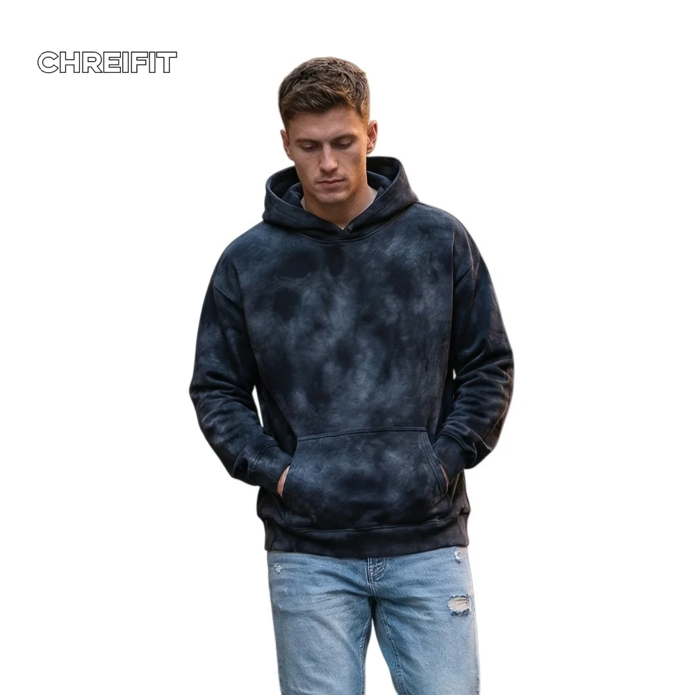 CHREIFIT Men's Tie Dye Hoodie Oversized Streetwear Sweatshirt Casual Cotton Pullover for Autumn Winter Fashion
CHREIFIT Men's Tie Dye Hoodie Oversized Streetwear Sweatshirt Casual Cotton Pullover for Autumn Winter Fashion