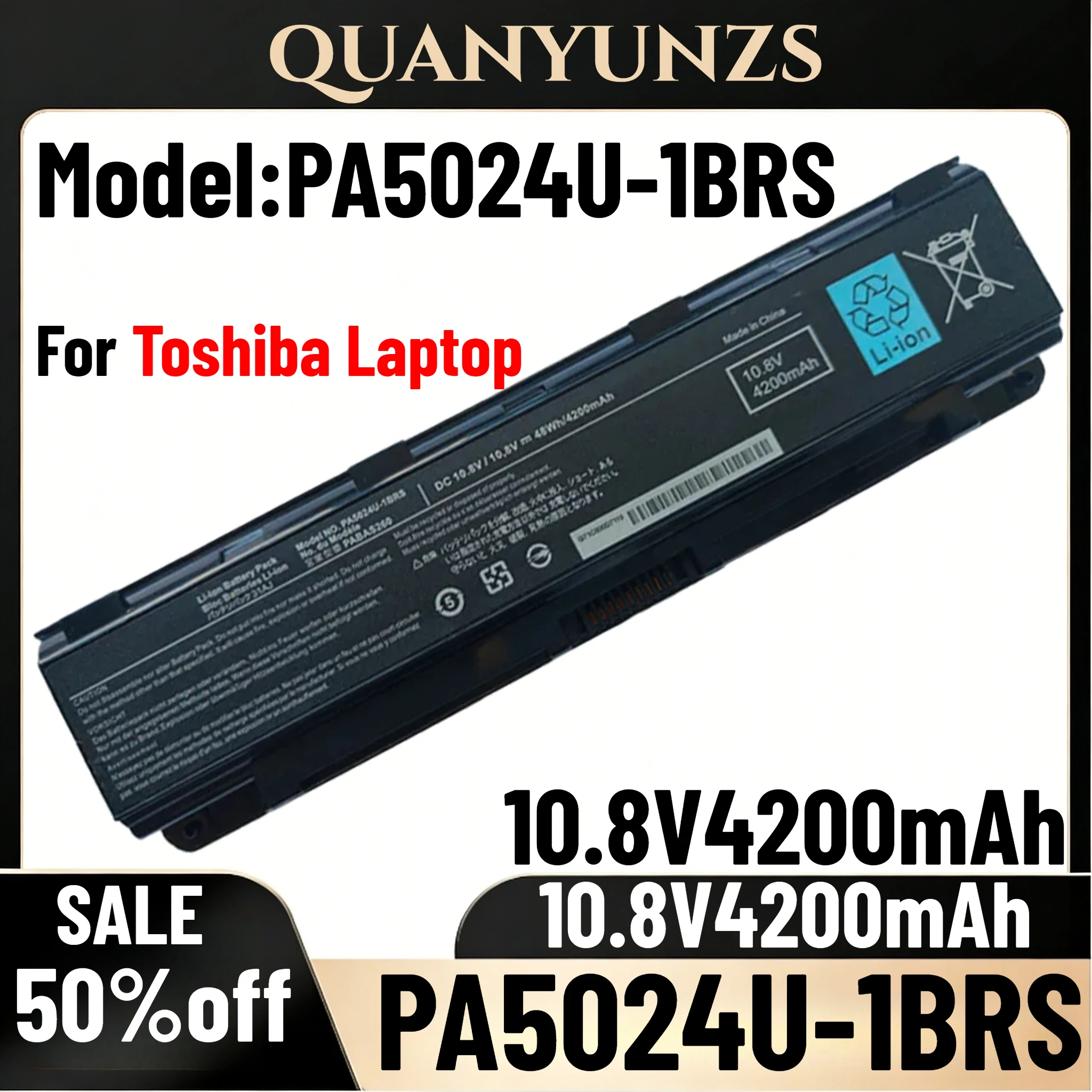 Original Compatible Toshiba Laptop Battery PA5024U-1BRS PA5025U 10.8V 4200mAh for Satellite C800 C850 L800 L850 Series
Original Compatible Toshiba Laptop Battery PA5024U-1BRS PA5025U 10.8V 4200mAh for Satellite C800 C850 L800 L850 Series