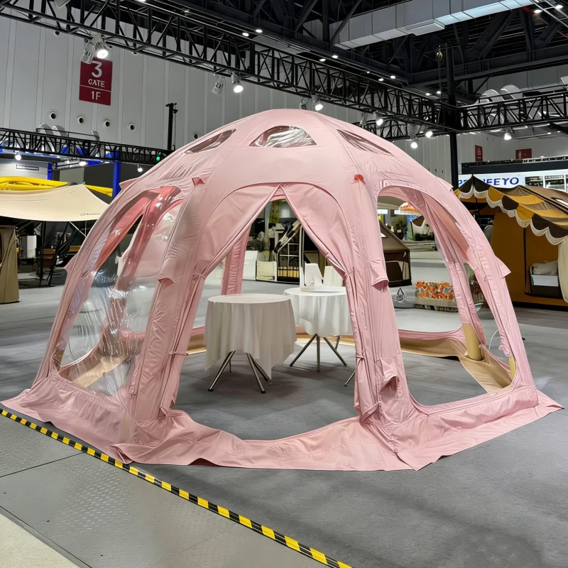 Newest Hot Selling Double-Layer Four-Season Round Style Air Inflatable One Bedroom Cabin House Camping Tent
Newest Hot Selling Double-Layer Four-Season Round Style Air Inflatable One Bedroom Cabin House Camping Tent