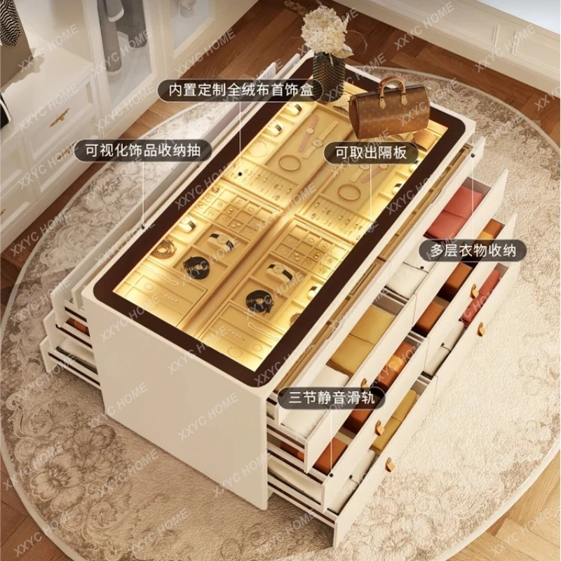 LXCloakroom, home jewelry storage cabinet, bedroom chest of drawers, solid wood jewelry display cabinet
LXCloakroom, home jewelry storage cabinet, bedroom chest of drawers, solid wood jewelry display cabinet