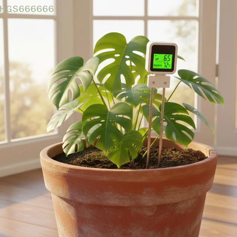 6-in-1 Soil PH Meter Digital Tester Rechargeable Moisture Temperature Meter for Greenhouse Planter Monitoring
6-in-1 Soil PH Meter Digital Tester Rechargeable Moisture Temperature Meter for Greenhouse Planter Monitoring