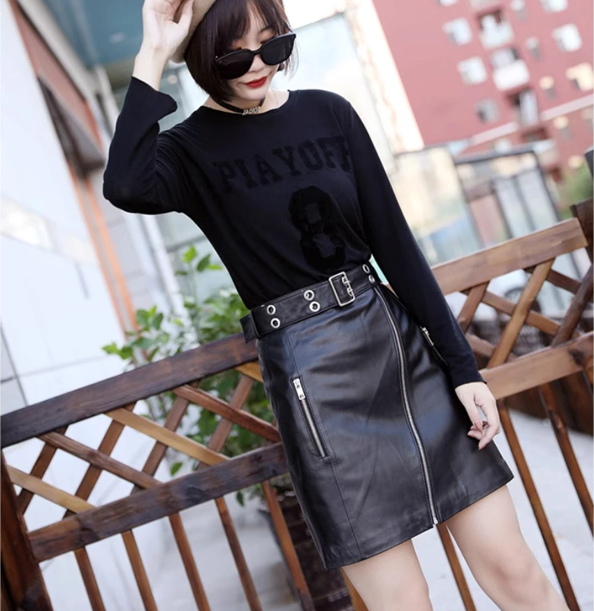 new autumn winter plus size brand female women girls Genuine Leather skirts
new autumn winter plus size brand female women girls Genuine Leather skirts
